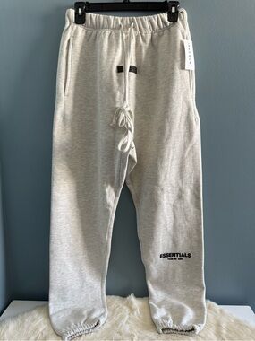Fear of God Essentials Men’s Light Oatmeal Sweatpants Joggers